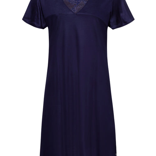 74886 Eva Short Sleeve Nightgown 95cm - 2621 Evening Blue