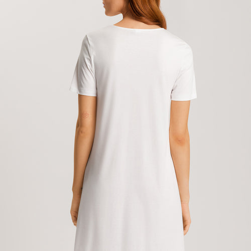 74891 Anne Short Sleeve Nightgown 100cm - 102 Off White