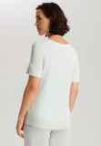 Natural Elegance Flowy Round Neck Top | Vapor Melange 74902-3011