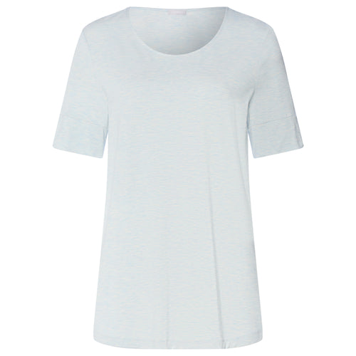 Natural Elegance Relaxed Round Neck Top | Anthra Mel 74902-3081