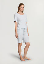 Natural Elegance Drawstring Lounge Shorts | Anthra Mel 74903-3081