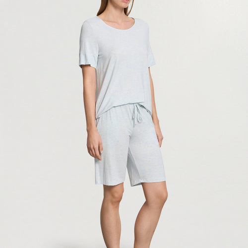 Natural Elegance Drawstring Lounge Shorts | Anthra Mel 74903-3081