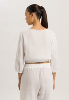 74928 Sleep And Lounge 3/4 Slv Shirt - 101 White