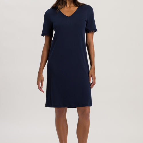 74932 S/SLV NIGHTGOWN - 1610 Deep Navy