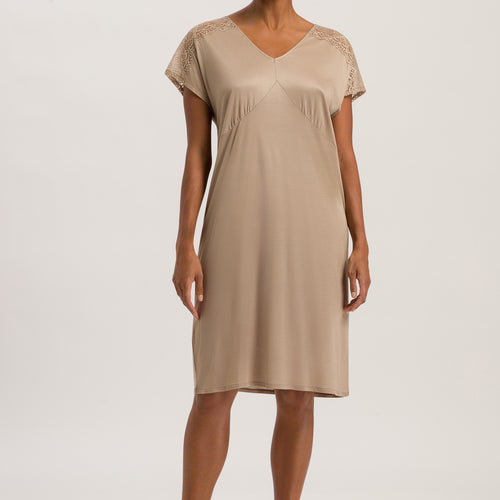 74937 S/SLV NIGHTGOWN - 2828 Deep Taupe