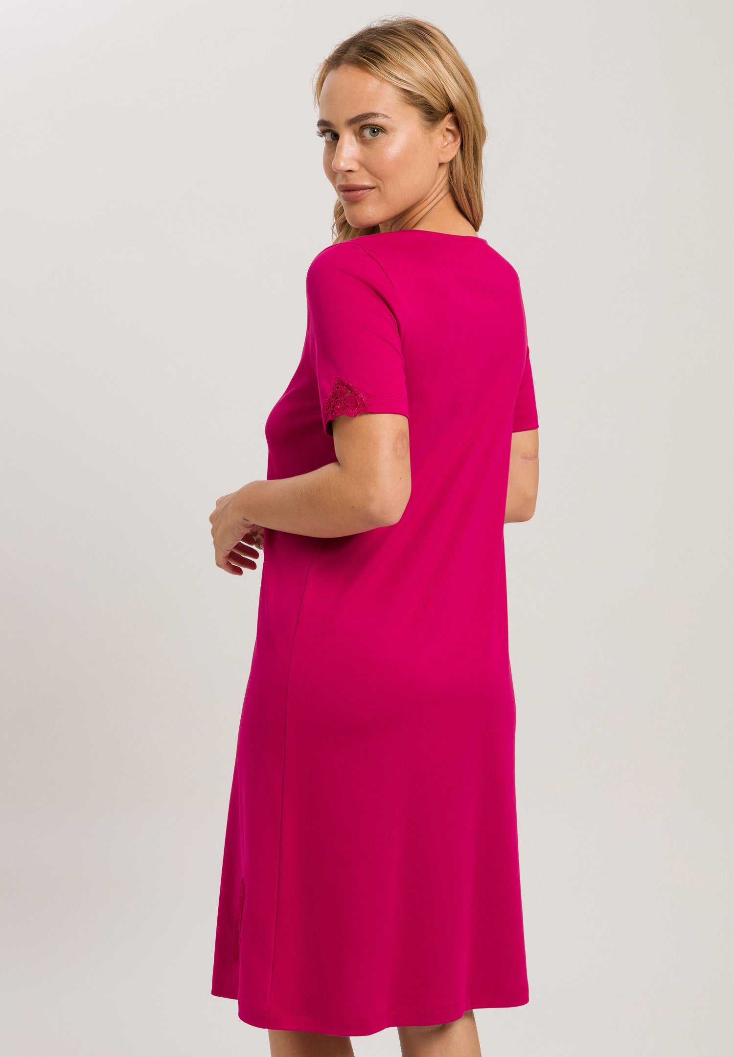 74943 S/Slv Nightgown - 2462 Fuchsia