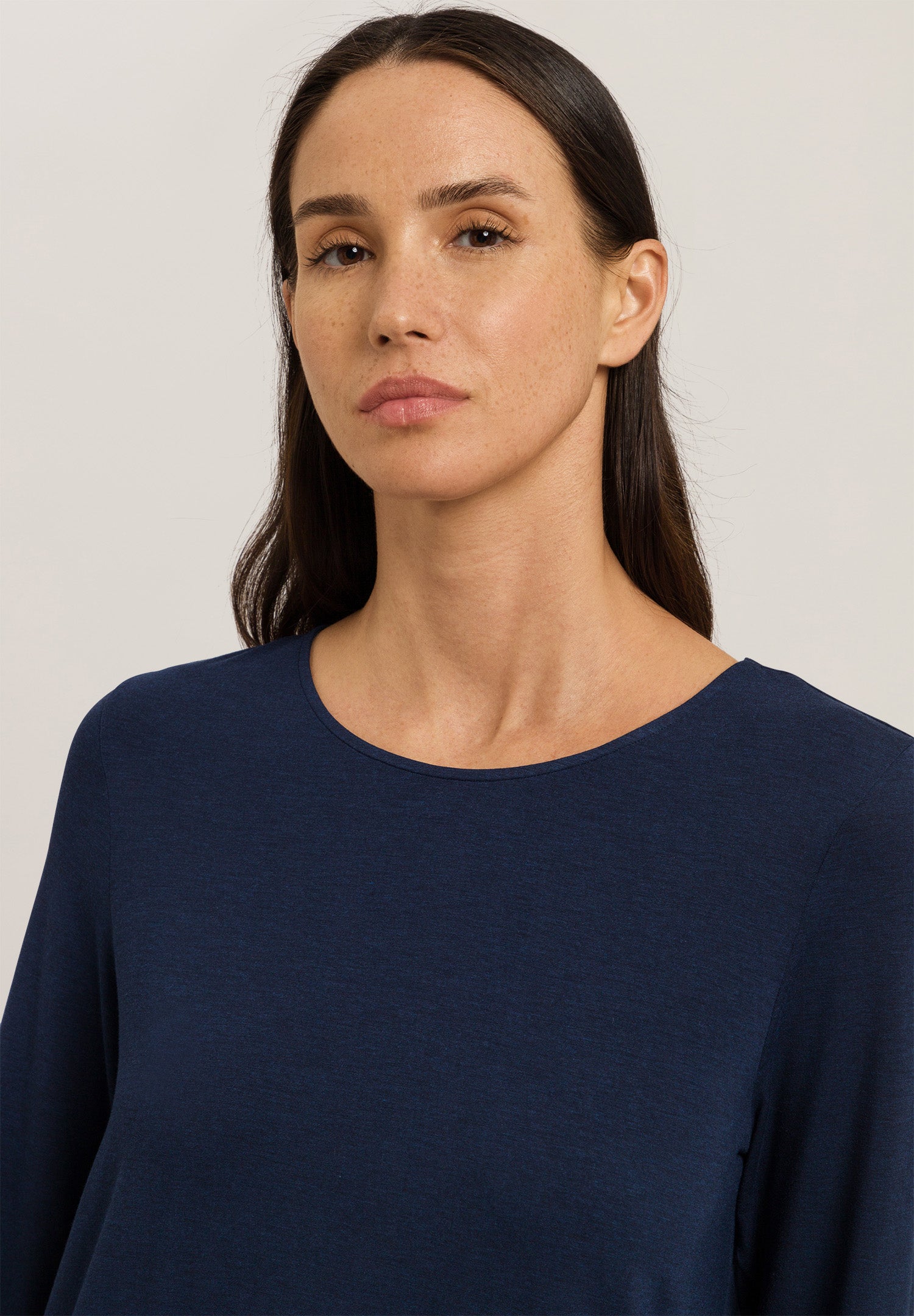 74948 Natural Elegance L/Slv Shirt - 1610 Deep Navy