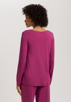 Natural Elegance Relaxed Round Neck Top | Tourmaline Melange 74948-3056