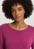 Natural Elegance Relaxed Round Neck Top | Tourmaline Melange 74948-3056