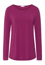 Natural Elegance Relaxed Round Neck Top | Tourmaline Melange 74948-3056