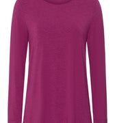 Natural Elegance Relaxed Round Neck Top | Tourmaline Melange 74948-3056