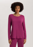 Natural Elegance Relaxed Round Neck Top | Tourmaline Melange 74948-3056
