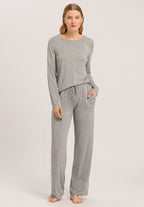 74948 Natural Elegance L/Slv Shirt - 958 Grey Melange