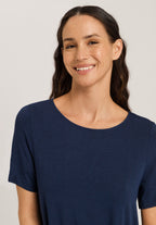 74949 Natural Elegance S/SLV NIGHTDRESS 90CM - 1610 Deep Navy