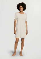 Natural Elegance Short Sleeve Nightdress 90cm | Anthra Mel. 74949-3080