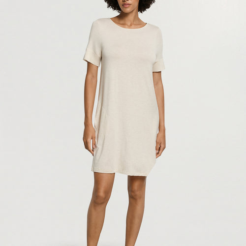 Natural Elegance Short Sleeve Nightdress 90cm | Anthra Mel. 74949-3080