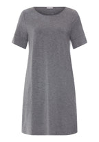 Natural Elegance Soft Round Neck Nightgown | Stone Melange 74949-3169