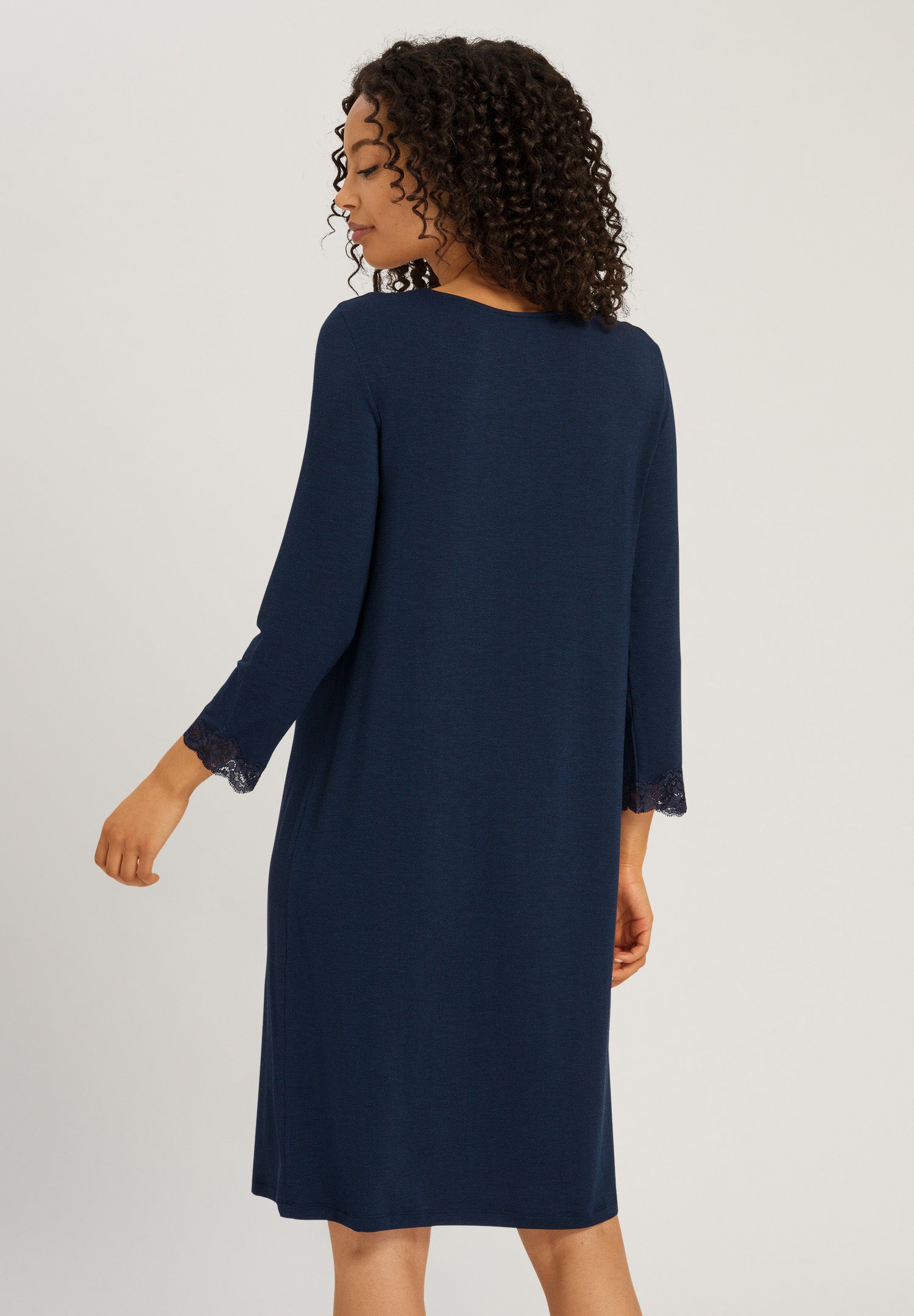 74950 Natural Elegance 3/4 Sleeve Gown Nightdress 100cm - 1610 Deep Navy