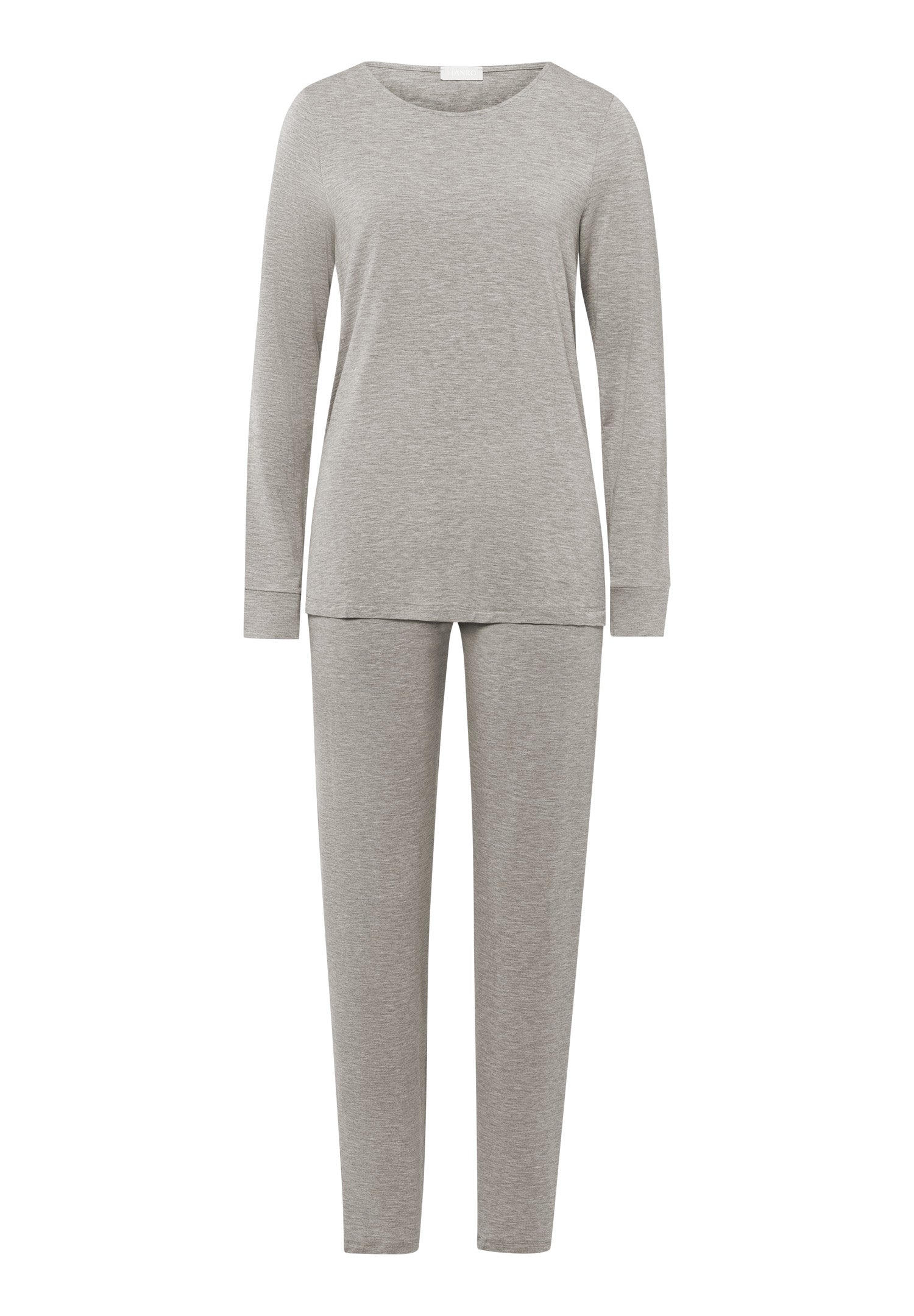 74951 Natural Elegance L/Slv Pajama - 958 Grey Melange