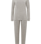 74951 Natural Elegance L/Slv Pajama - 958 Grey Melange