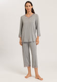 74952 Natural Elegance 3/4 Sleeve Pajama Set - 958 Grey Melange