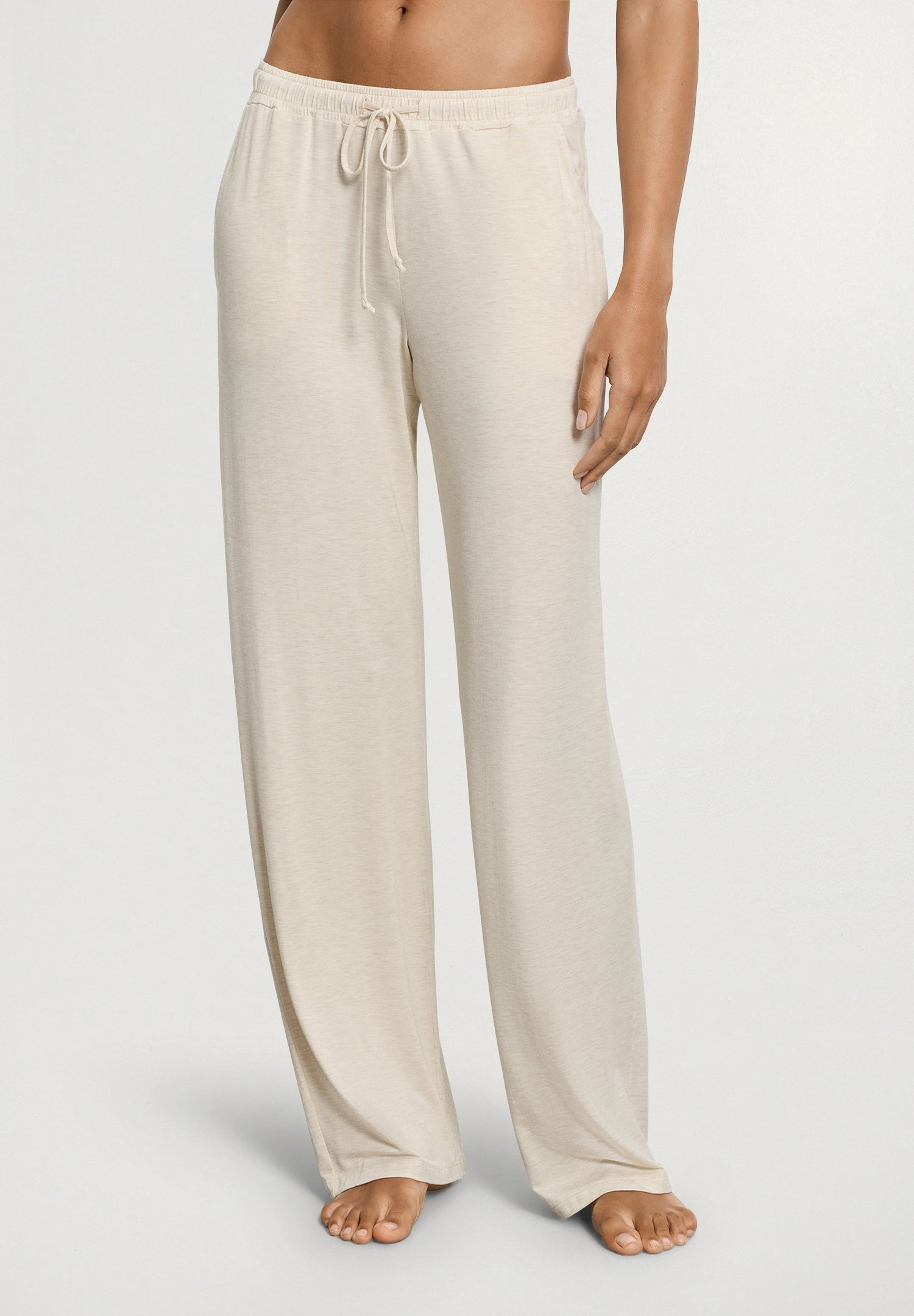Natural Elegance Drawstring Lounge Pants | Anthra Mel. 74953-3080