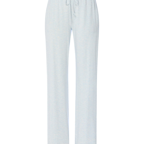 Natural Elegance Drawstring Lounge Pants | Watery Blue Melange 74953-3081