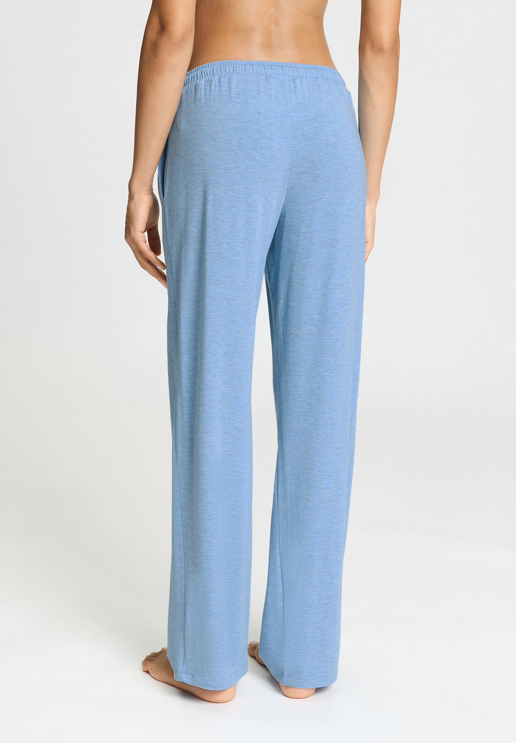 Natural Elegance Drawstring Lounge Pants | Bluebird Melange 74953-3160