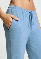 Natural Elegance Drawstring Lounge Pants | Bluebird Melange 74953-3160