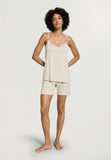 Natural Elegance Spaghetti Camisole Short Pajama Set | Anthra Mel. 74962-3080