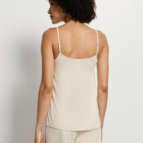 Natural Elegance Spaghetti Camisole Short Pajama Set | Anthra Mel. 74962-3080