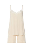 Natural Elegance Spaghetti Camisole Short Pajama Set | Anthra Mel. 74962-3080