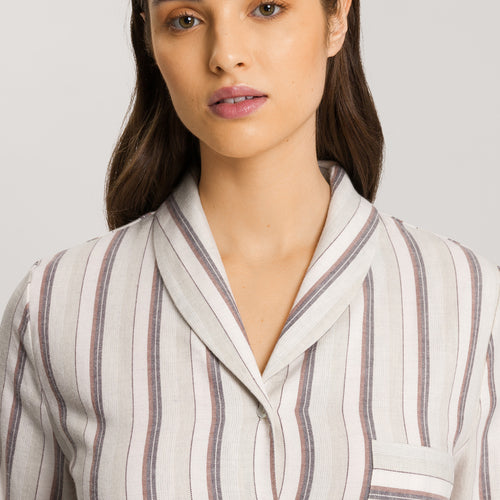 74967 Loungy Nights Long Sleeve Shirt - 2165 Meraki Stripe