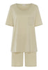 74968 S/Slv Short Pajama - 2720 Moss Green