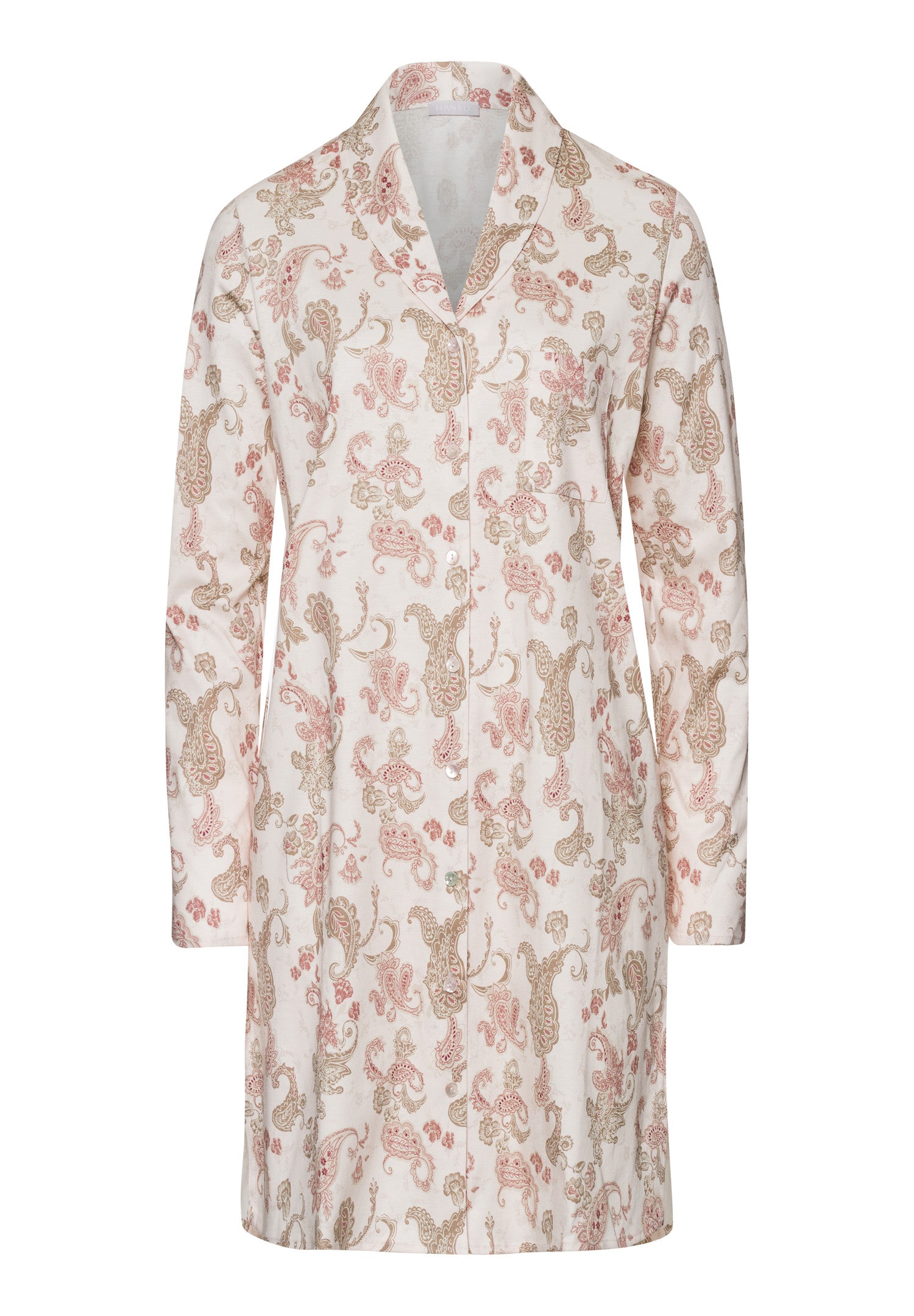 74970 Loungy Nights Long Sleeve Nightgown 90cm - 2869 Rose Paisley