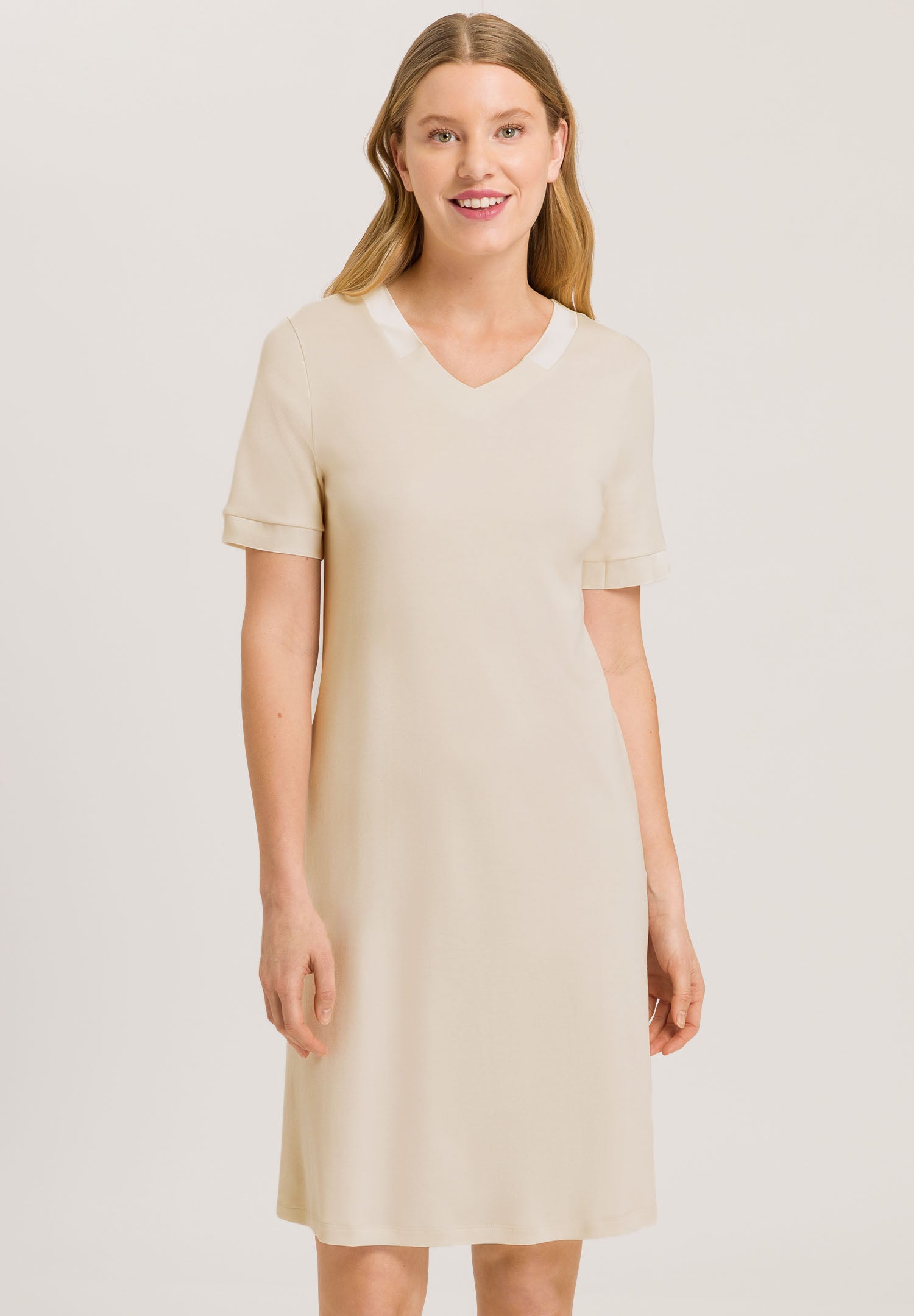 74976 Joela S/Slv Nightgown 100 Cm - 1200 Warm Sand