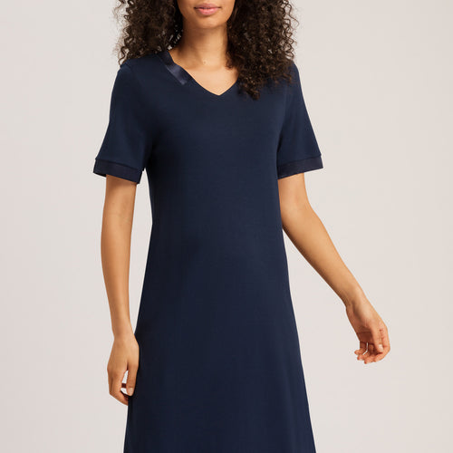 74976 Joela S/Slv Nightgown 100 Cm - 1610 Deep Navy