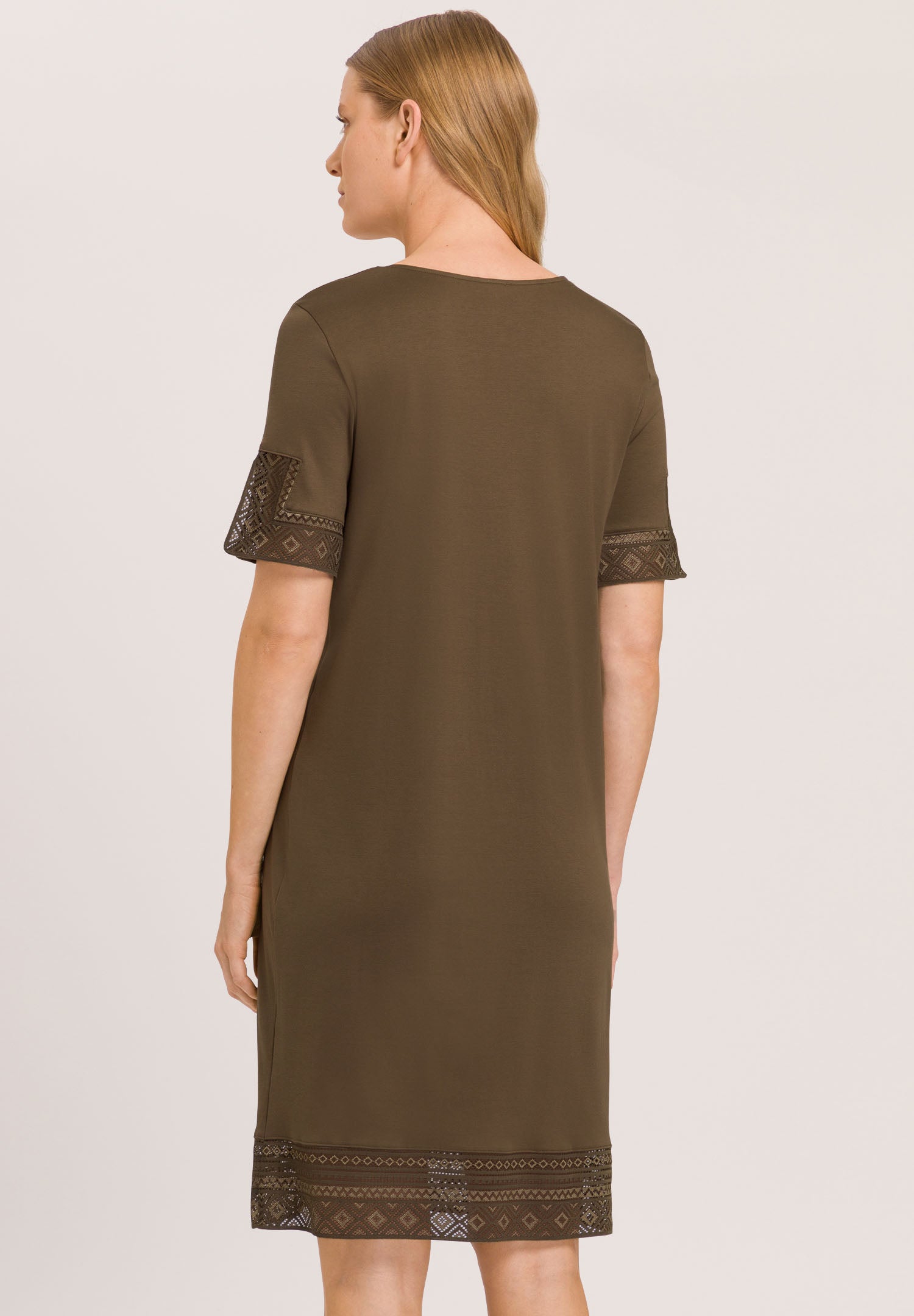 74980 Jona S/Slv Nightgown 100 Cm - 1775 Olive