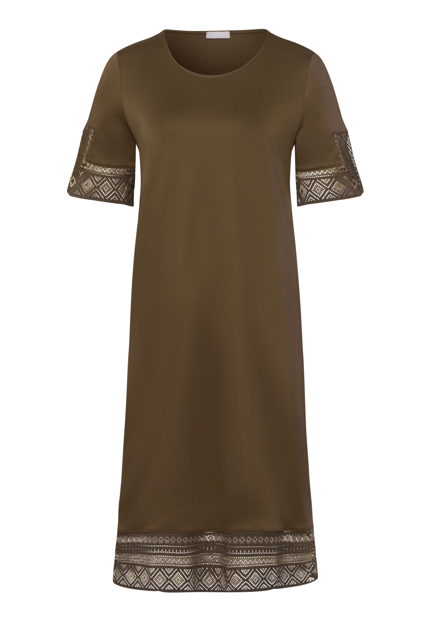 74980 Jona S/Slv Nightgown 100 Cm - 1775 Olive