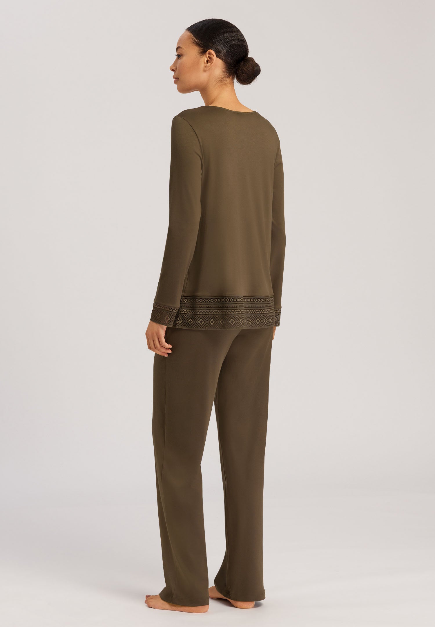 74982 Jona L/Slv Pajama - 1775 Olive