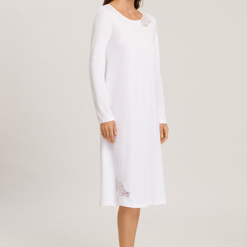 74996 Naila L/Slv Nightgown 110cm - 101 White