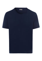 75035 Casuals S/Slv Shirt V-Neck - 1610 Deep Navy
