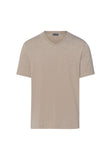 Casuals Soft V-Neck T-Shirt | Hazelnut Melange 75035-3115