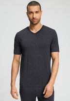 Casuals Soft V-Neck T-Shirt | Charcoal Melange 75035-3132