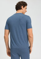 Casuals Soft V-Neck T-Shirt | Tanzanite Melange 75035-3133
