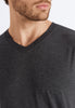 75035 Casuals Short Sleeve Shirt V-Neck - 996 Caviar