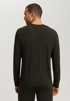 Casuals V-Neck Top | Earthy Ink Melange 75036-3044