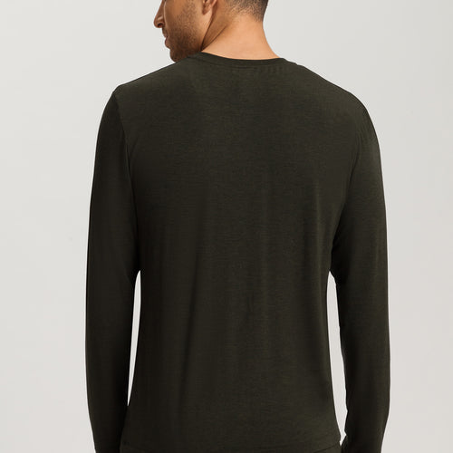 Casuals V-Neck Top | Earthy Ink Melange 75036-3044