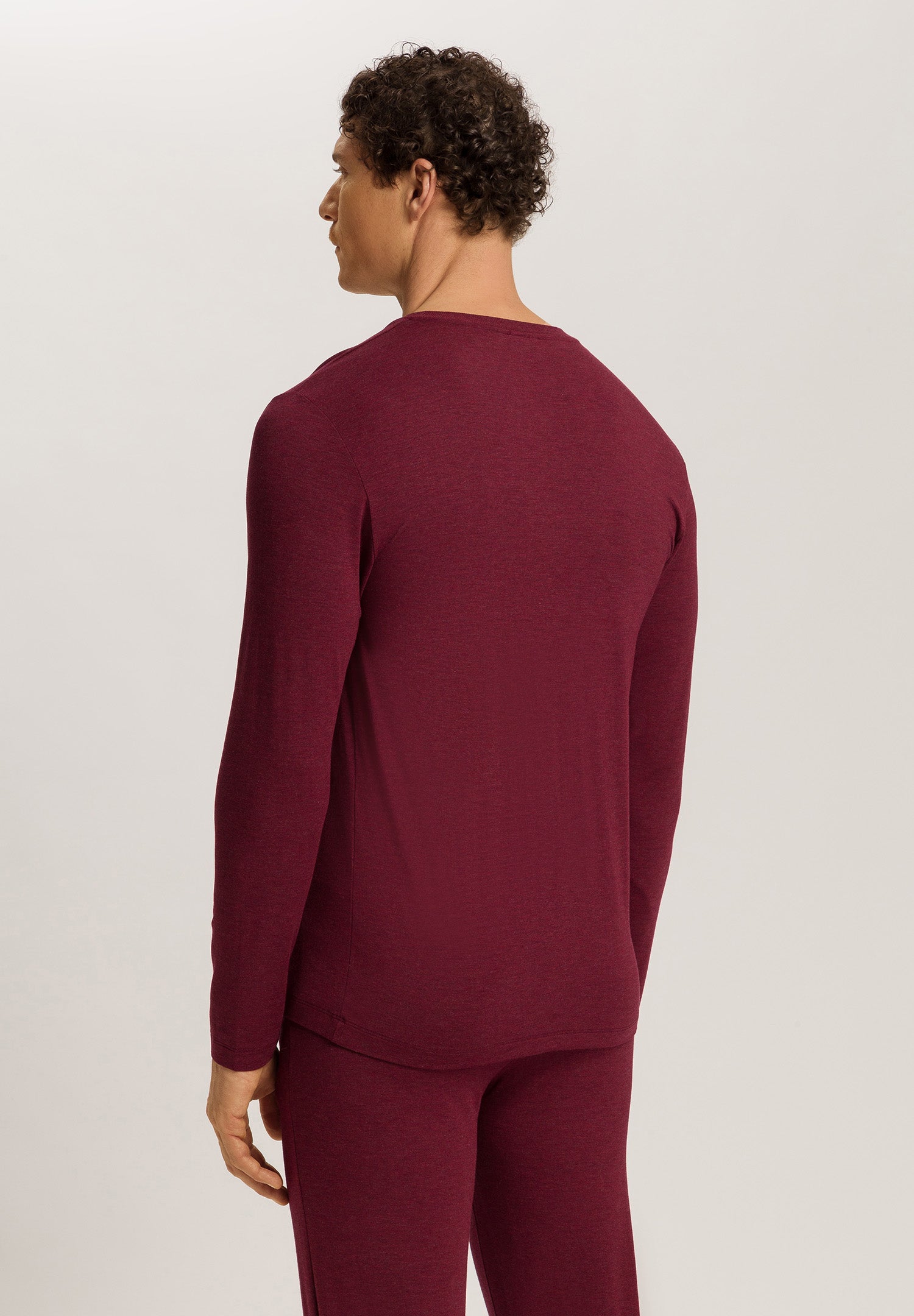 Casuals V-Neck Top | Carbernet Melange 75036-3045