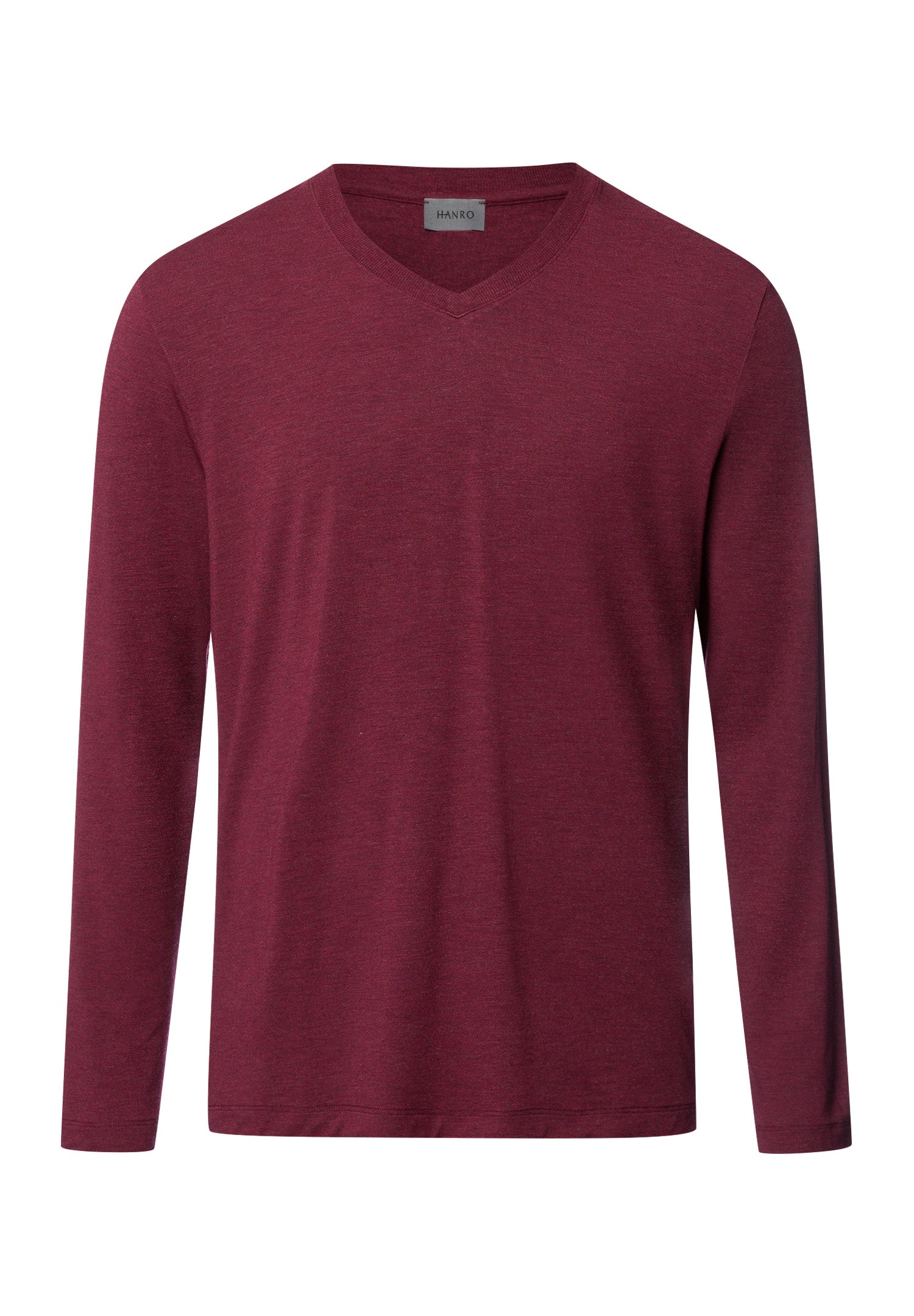 Casuals V-Neck Top | Carbernet Melange 75036-3045